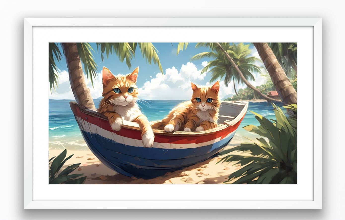 Cat brothers on the boat #030704